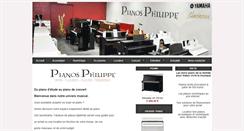 Desktop Screenshot of pianos-philippe.com
