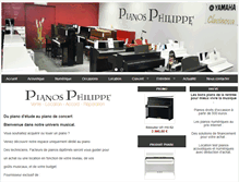 Tablet Screenshot of pianos-philippe.com